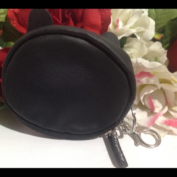 Frenchie Keyring Coin Purse Black Bulldog Face - Picture 4 of 12